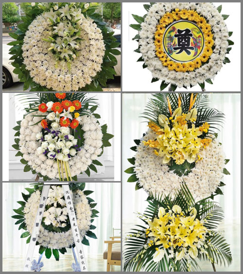 湖北黄冈市罗田县河铺镇敢鱼咀村花圈速递
